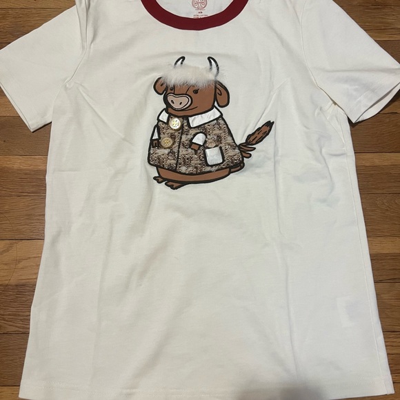 Tory Burch Ozzie The Ox T-Shirt Lunar Chinese New Year Size: XS - Picture 2 of 6